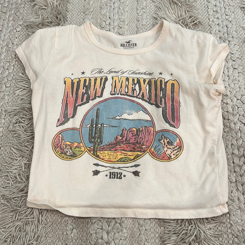 Hollister graphic baby tee size M
